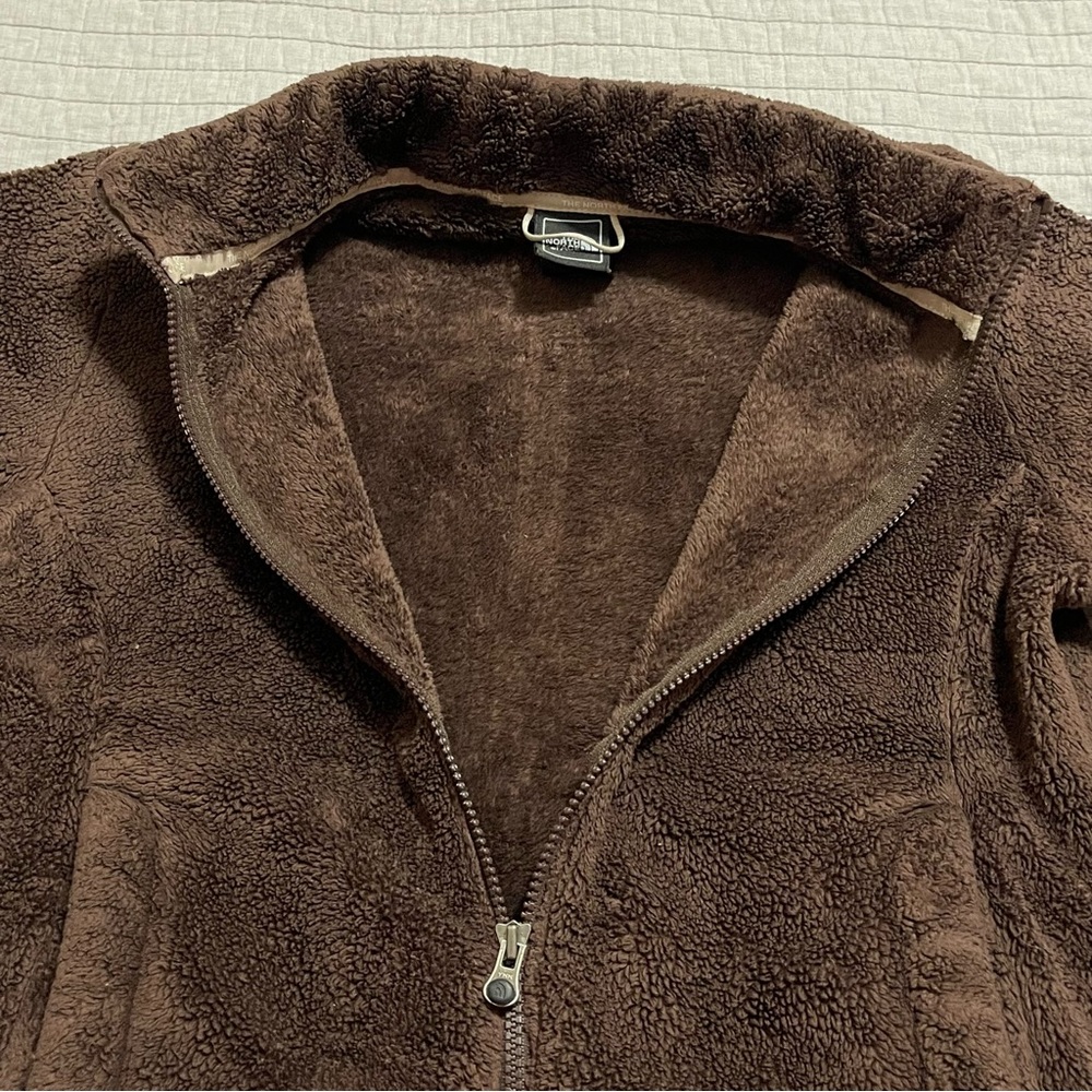 The North Face Women's Brown Full Zip Fleece Jacket Size Medium - Picture 4 of 10
